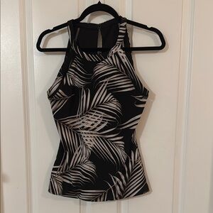 White House Black Market Fitted Graphic Tank Top